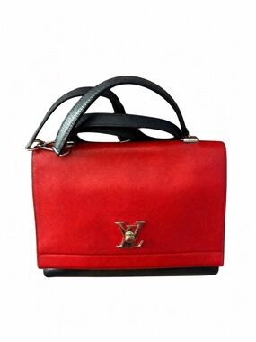 LOUIS VUITTON Soft Calfskin Lockme II Top Handle Tri-color
